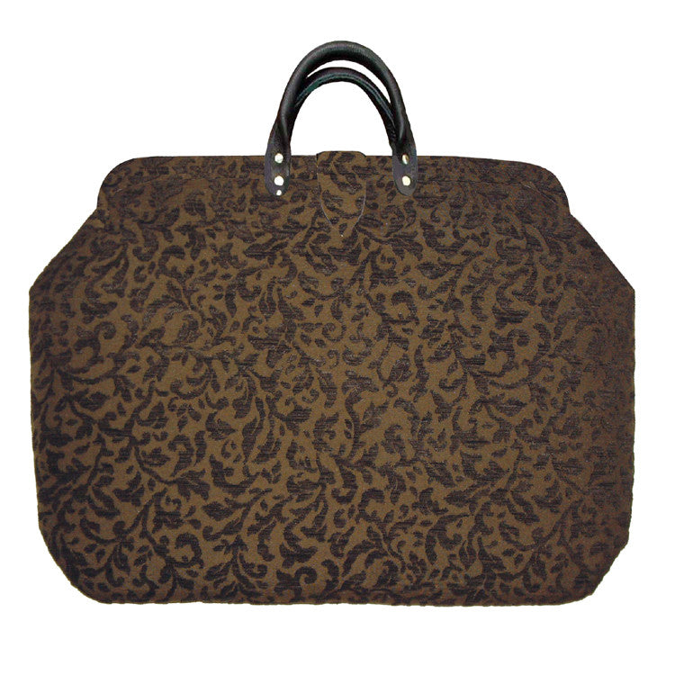 MOCHA VINES CHENILLE TAPESTRY CARPET BAG