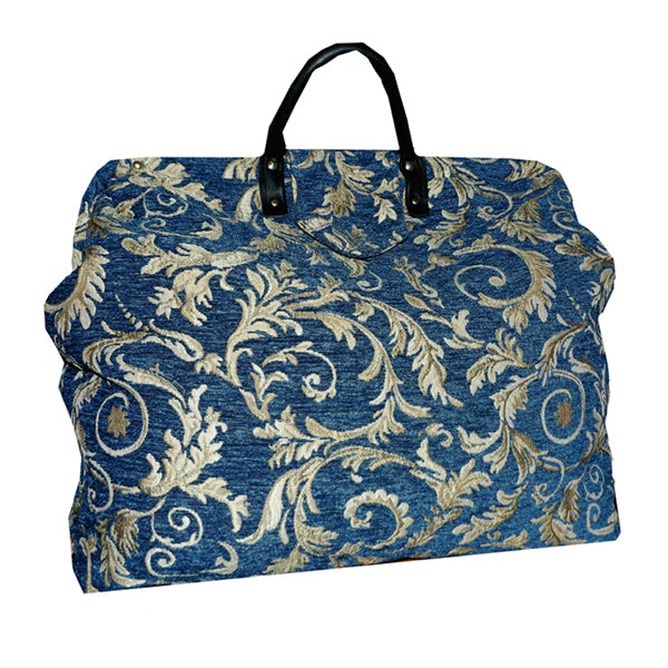 MIDNIGHT SWIRL CHENILLE TAPESTRY CARPET BAG