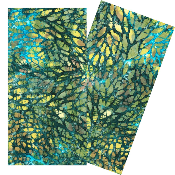 ABSTRACT LEAF BATIK NAPKIN SET