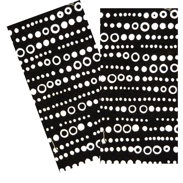 BLACK & WHITE BUBBLE DOTS NAPKIN SET