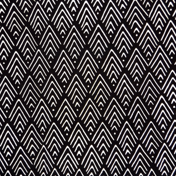 BLACK & WHITE MOUNTAIN BATIK HANDKERCHIEF