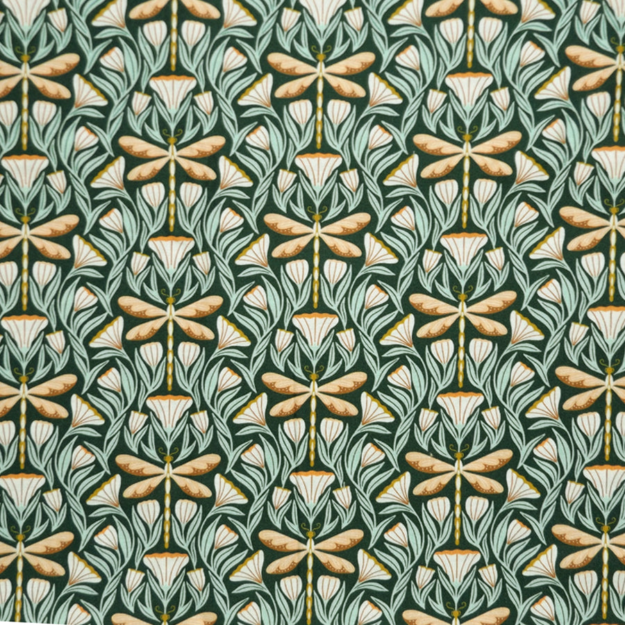 GREEN & TAN FIREFLIES NAPKIN SET