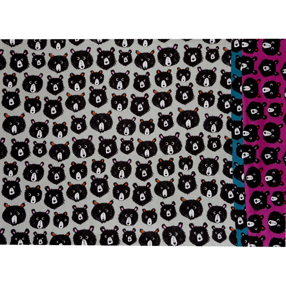 GRAY BEARS PILLOWCASE
