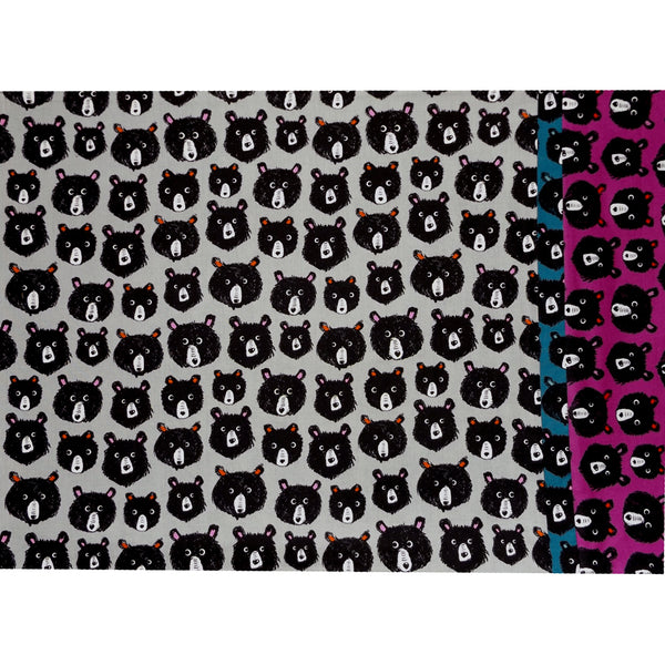 GRAY BEARS PILLOWCASE
