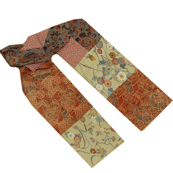 SAGE & RUST KIMONO SILK SCARF