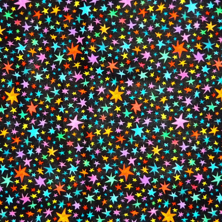 MULTICOLOR 'STARSTRUCK' LIBERTY LAWN COTTON POCKET SQUARE HANDKERCHIEF