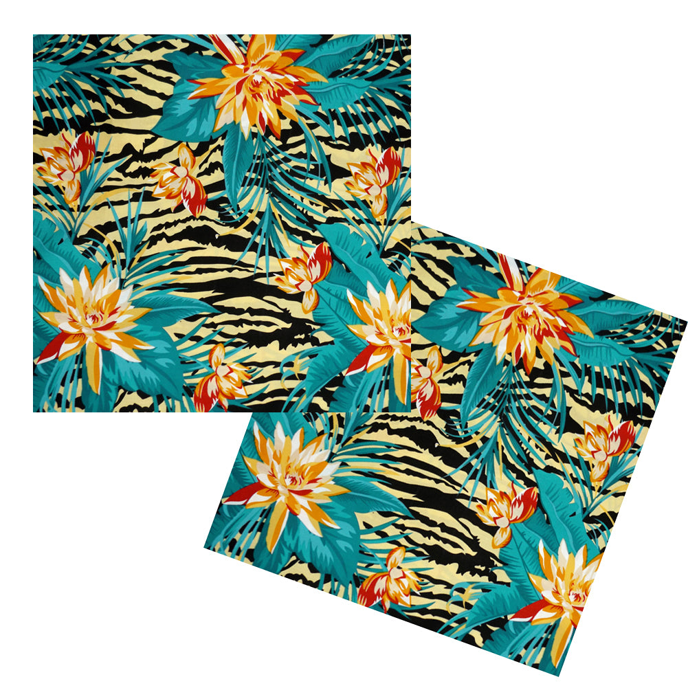 TROPICAL FLORAL COCKTAIL NAPKIN SET