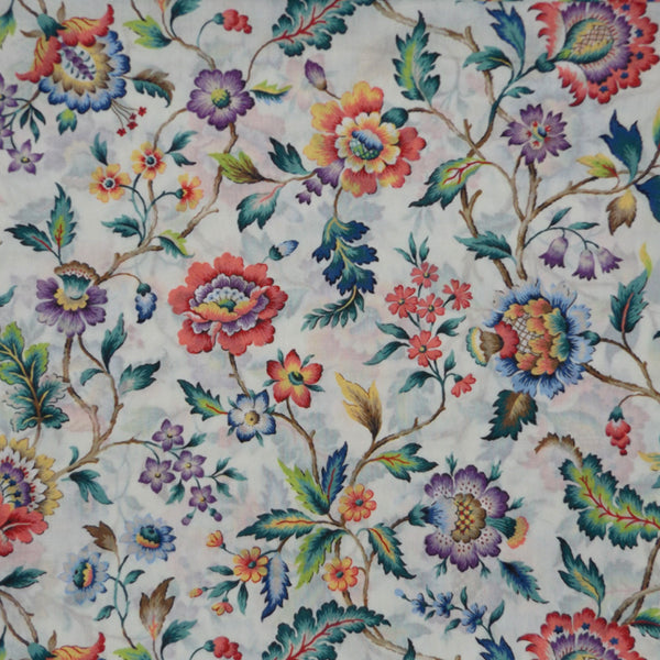 MULTICOLOR FLORAL 'EVA BELLE' LIBERTY LAWN COTTON HANDKERCHIEF